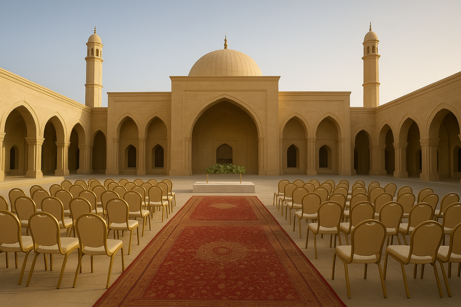 Beautiful mosque representing Islamic heritage and tradition