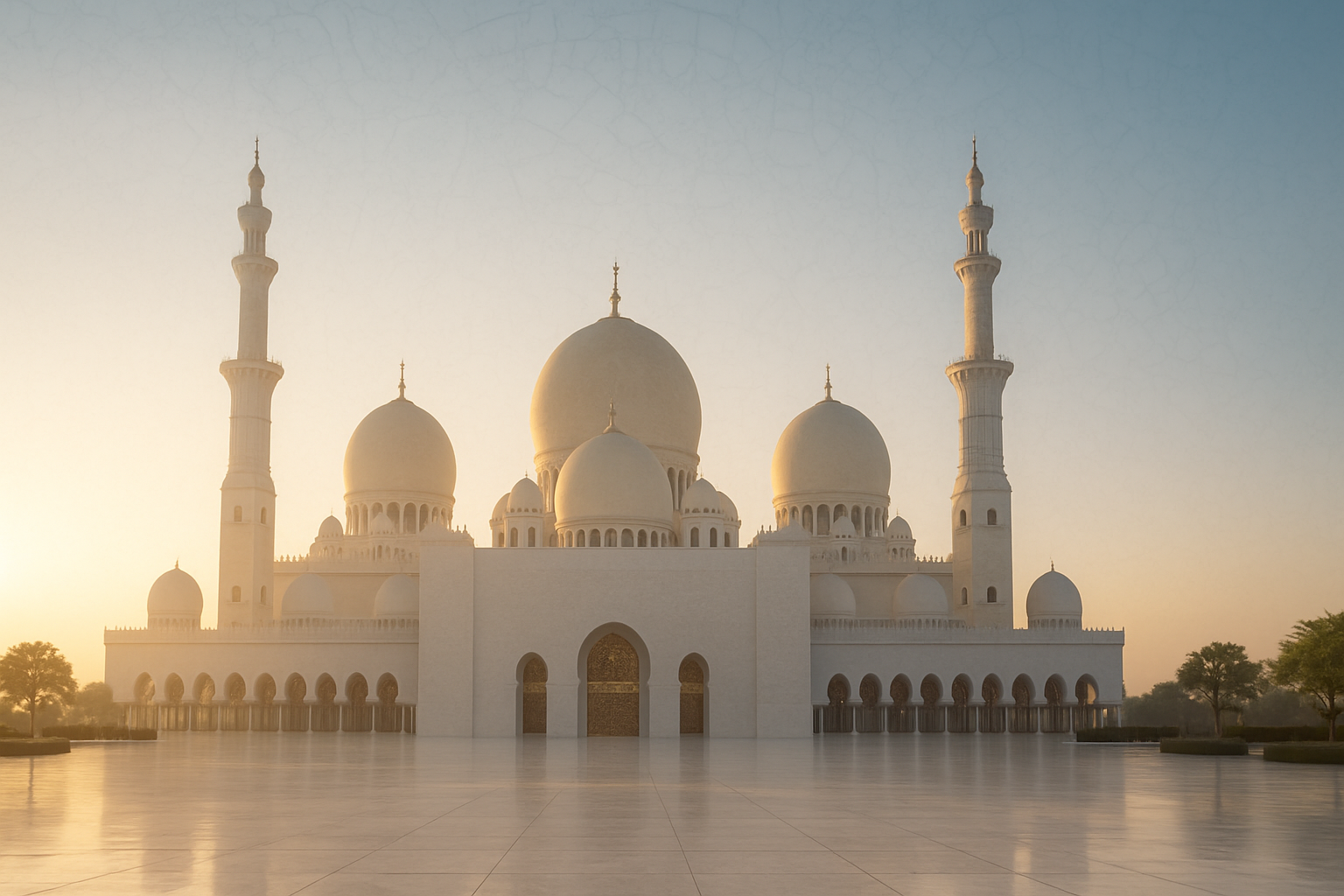 Beautiful mosque representing Islamic heritage and tradition